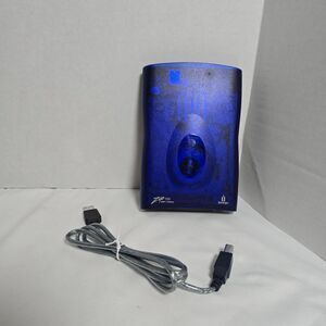 Iomega Zip 100 External Drive Z100USBS Blue Clear w/ USB Cable 2002